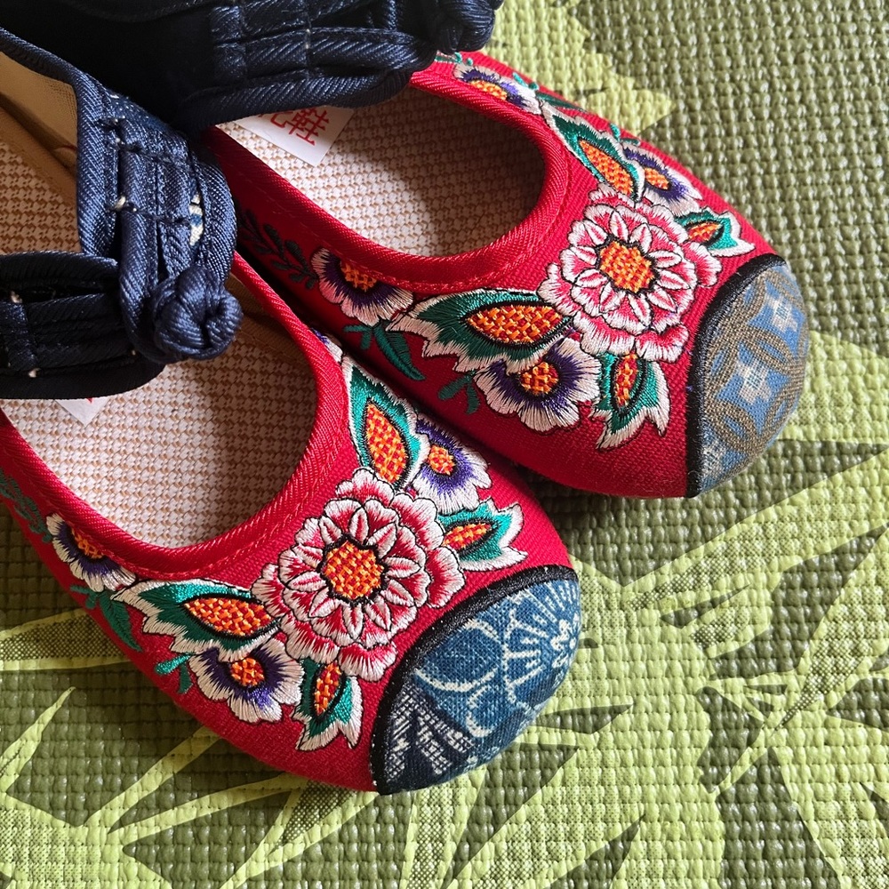 NWOT Traditional embroidered cloth shoes